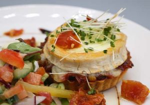 The Graduate's Mediterranean Vegetable Tart with baked Goats Cheese & sundried Tomatoes